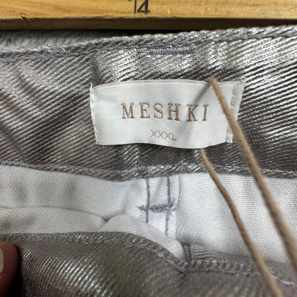 NWT Meshki Silver Women's Jeans‎ Size XXXL Wide Leg (W38in. x L29in.) BRAND NEW - Picture 11 of 14
